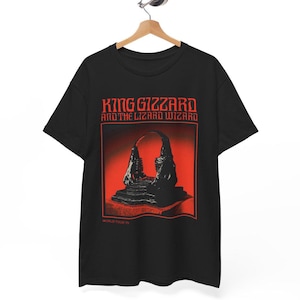 King Gizzard & The Lizard Wizard Shirt | Dancing Gizzard Aesthetic Tee | Psychedelic Rock Band Merch | Fan Gift Unisex Shirt
