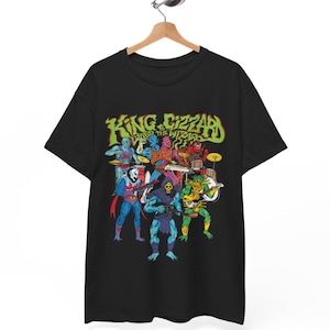King Gizzard & The Lizard Wizard Shirt | Dancing Gizzard Aesthetic Tee | Psychedelic Rock Band Merch | Fan Gift Unisex Shirt