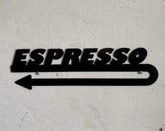 Espresso Metal Sign