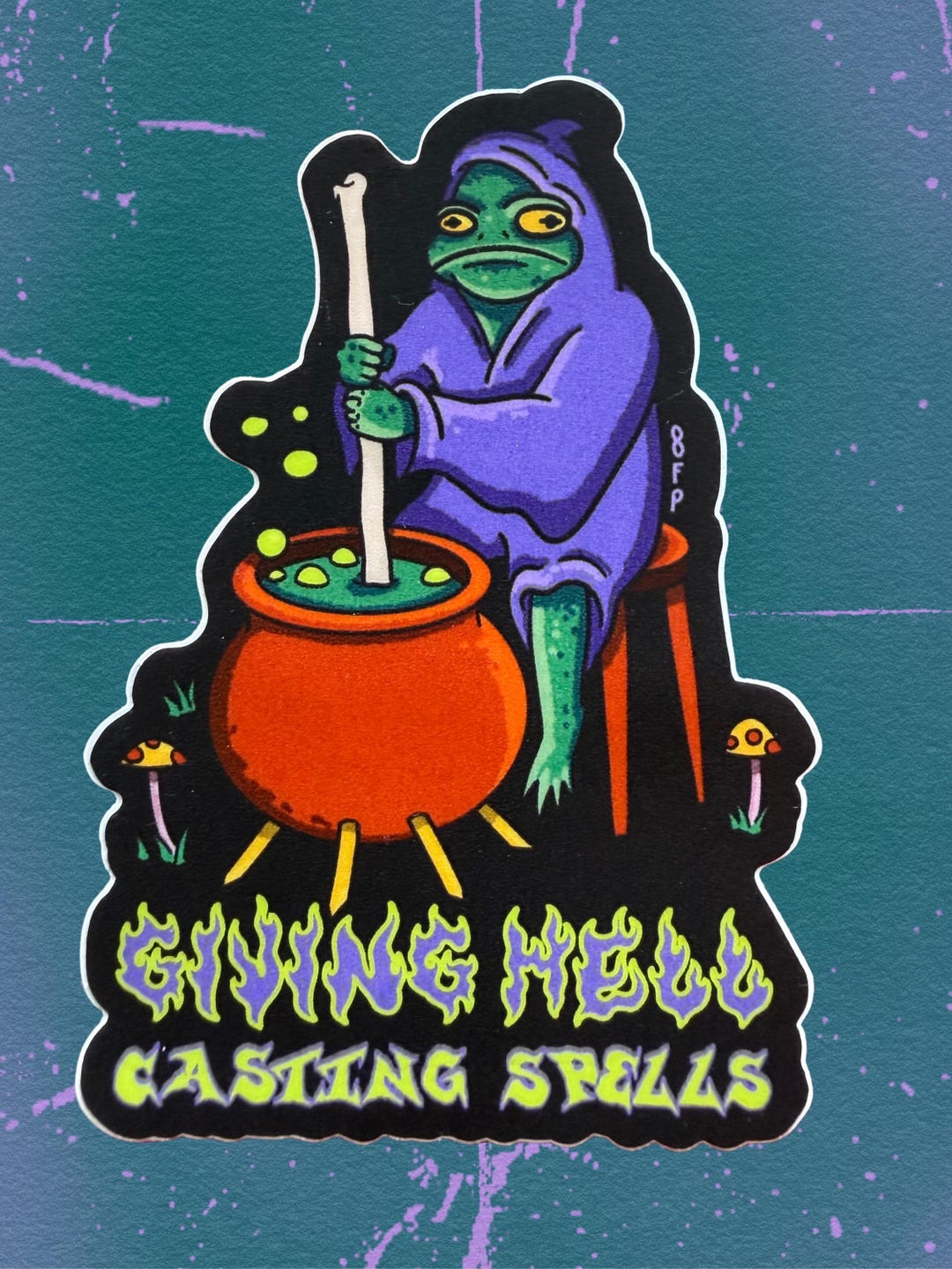 Giving Hell. Casting Spells. Sticker - Etsy