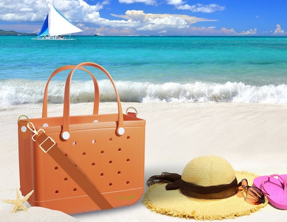 Vegan Leather Crossbody Tote Bag - Addie Collection in Orange