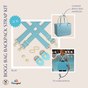Universal Turquoise Strap Kit für alle Bogg Bags oder wasserdichte Tragetaschen: Frannypak verstellbare Gurte Crossbody, Schulter, Rucksack