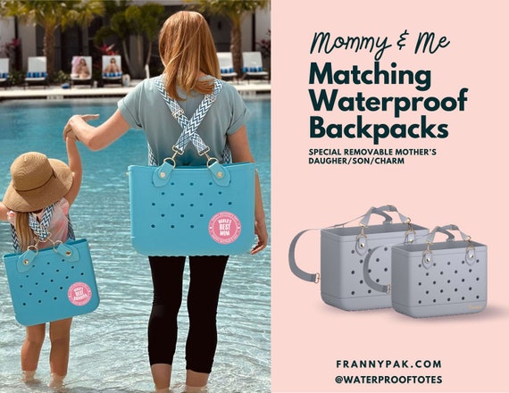 Mommy and Me Matching Backpack-Matching Mom and Kid Waterproof Backpack-Big and Little Backpacks: Matching Sets for Parents & Kids-Lightgray