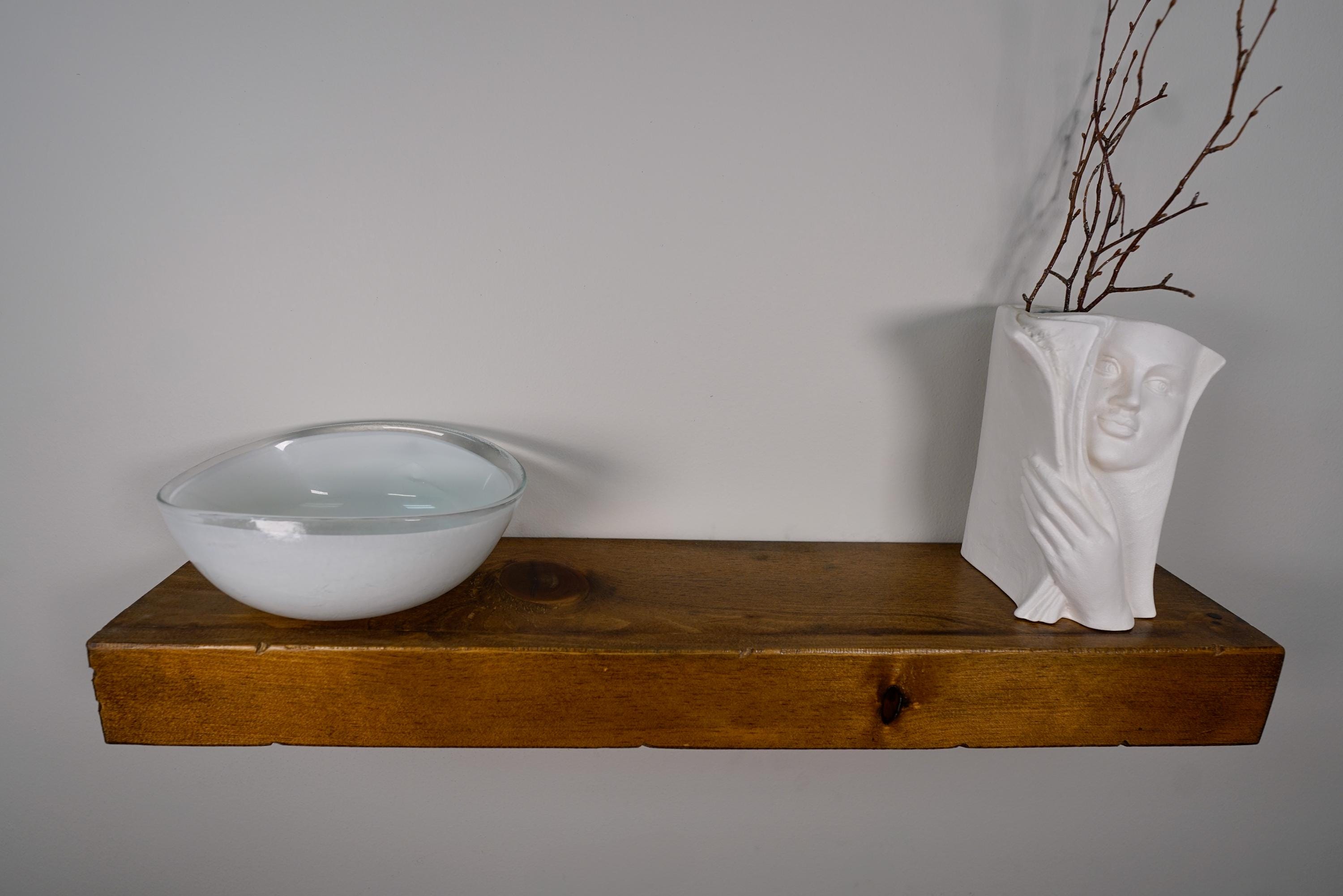 Rustic Floating Shelf: 3 Inches Thick, Custom Sizes, Made in the USA ...