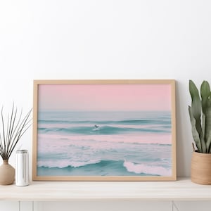 Ocean Digital Download Print | Surfing | Printable Wall Art | Australian Beach Poster | Surf Photography | Sunrise | Sunset | Coastal Decor