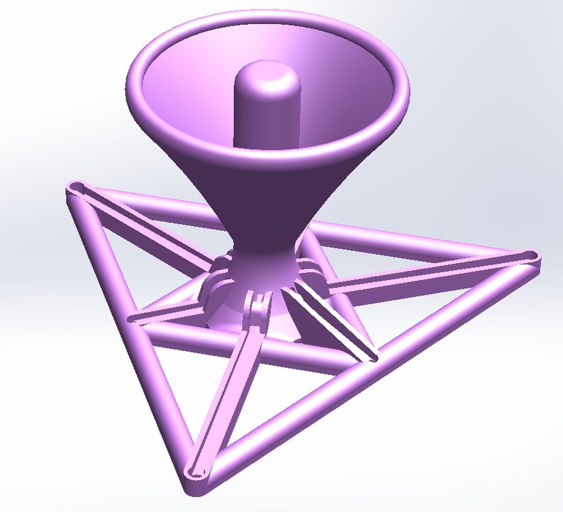 Pong Funnel .STL for 3D Print Beer Pong Funnel Drinking Game 6 Cup Automatic Filler Funnel Gift