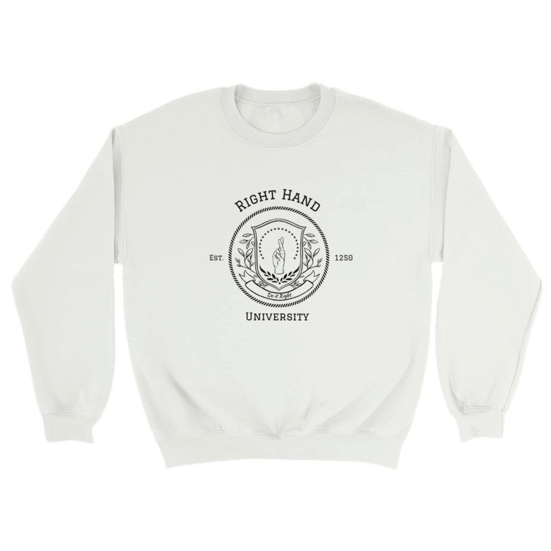 Right Hand University Logo Classic Unisex Crewneck Sweatshirt - Etsy