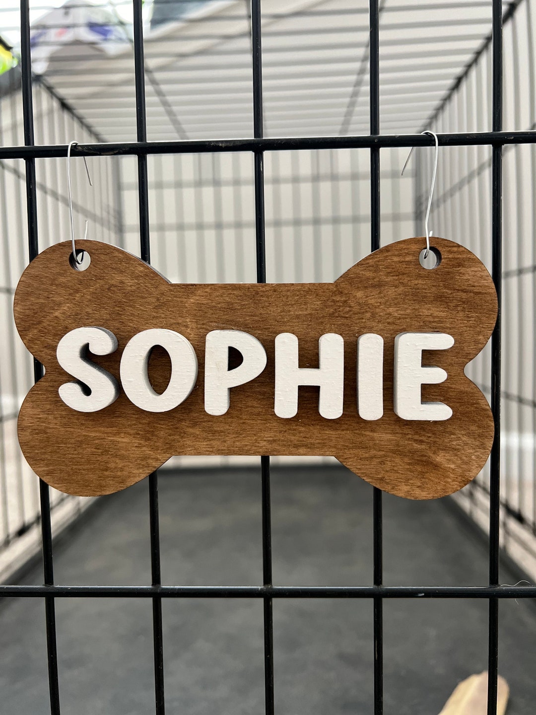 Personalized Crate Sign, Personalized Dog Crate Name Plate, Hanging