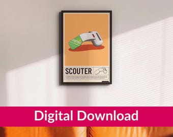 Dragon Ball Z Scouter Poster: Manga Anime Wall Art (Digital Download, 13x19 PDF
