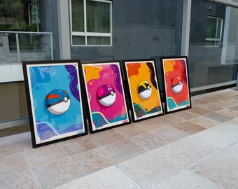 ポケモン初代ポスター - レトロ - Etsy 日本