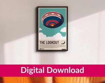 Dragon Ball Z Poster: Kami's Lookout Manga Art (Digital Download, 13x19 PDF