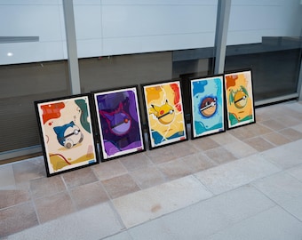 Pokémon Pokéball Poster Set – Anime Inspired Wall Art