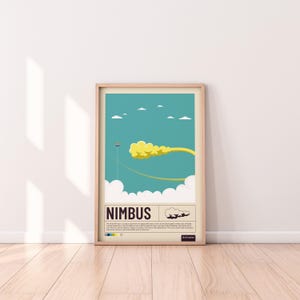 Anime Poster – Dragon Ball Nimbus Wall Art, DBZ Room Decor, Pop Culture Print, Otaku Gift Idea for Anime Fans and Collectors