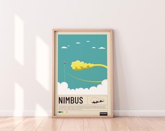 Dragon Ball Nimbus Poster – Vintage Anime Wall Art, Print