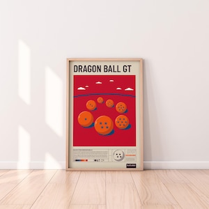 Anime Poster – Dragon Ball GT Black Star Print, DBZ Wall Art, Manga-Inspired Decor, Otaku Gift Idea for Anime Fans & Collectors