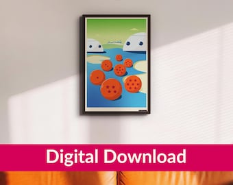 Namek Dragon Ball Z Poster: Anime Wall Art Print (Digital Download)