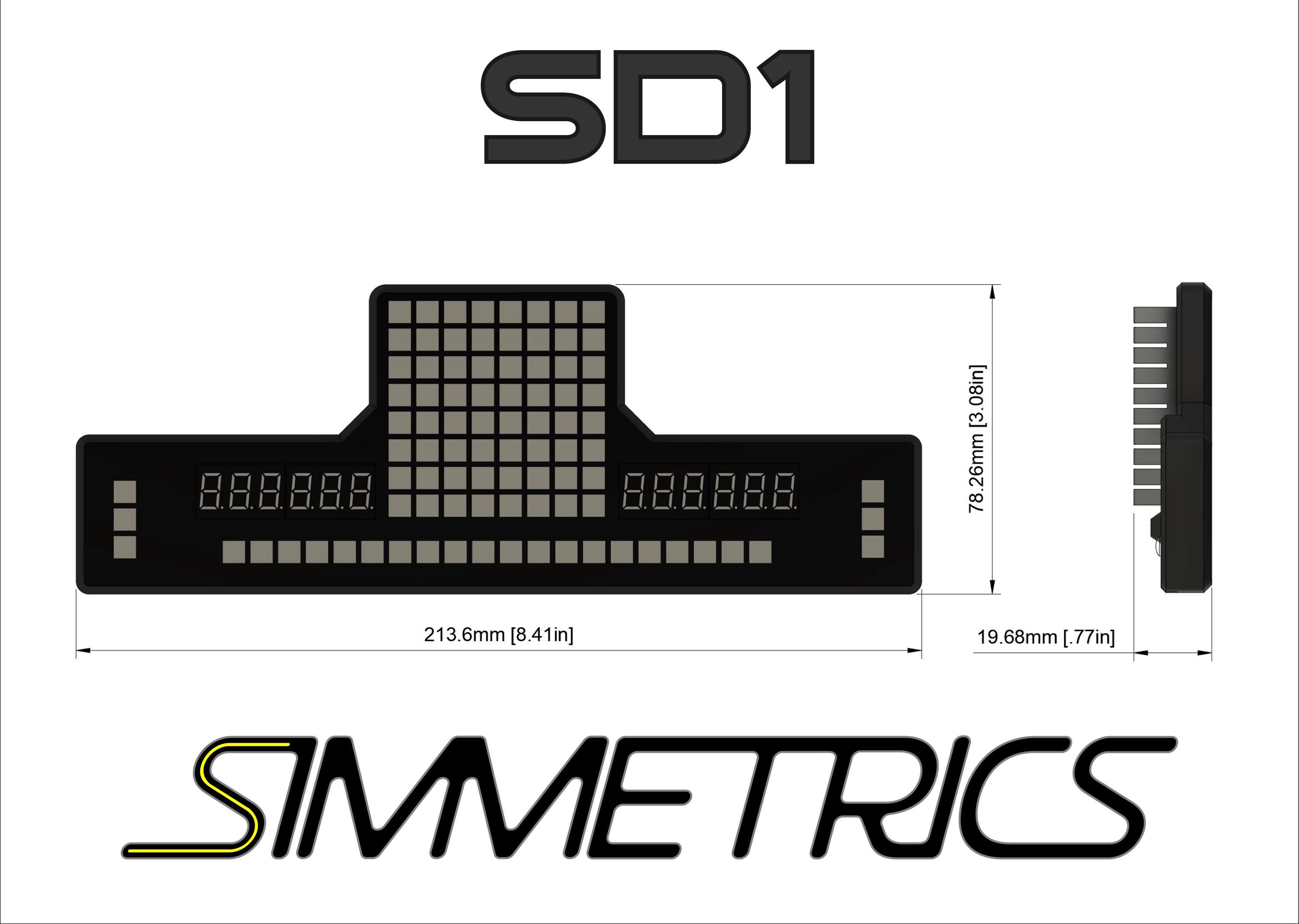 Simcore DS1Z1 Racing ダッシュボード SIMHUB対応モデル Simcore DS1Z1 Racing ダッシュボード SIMHUB対応モデル DS1-S