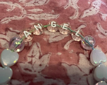 ÄNGLA Armband!! <3 Handgjort!! <3 Unik & Speciell Gåva! Eterisk, älvaktig, söt, y2k...