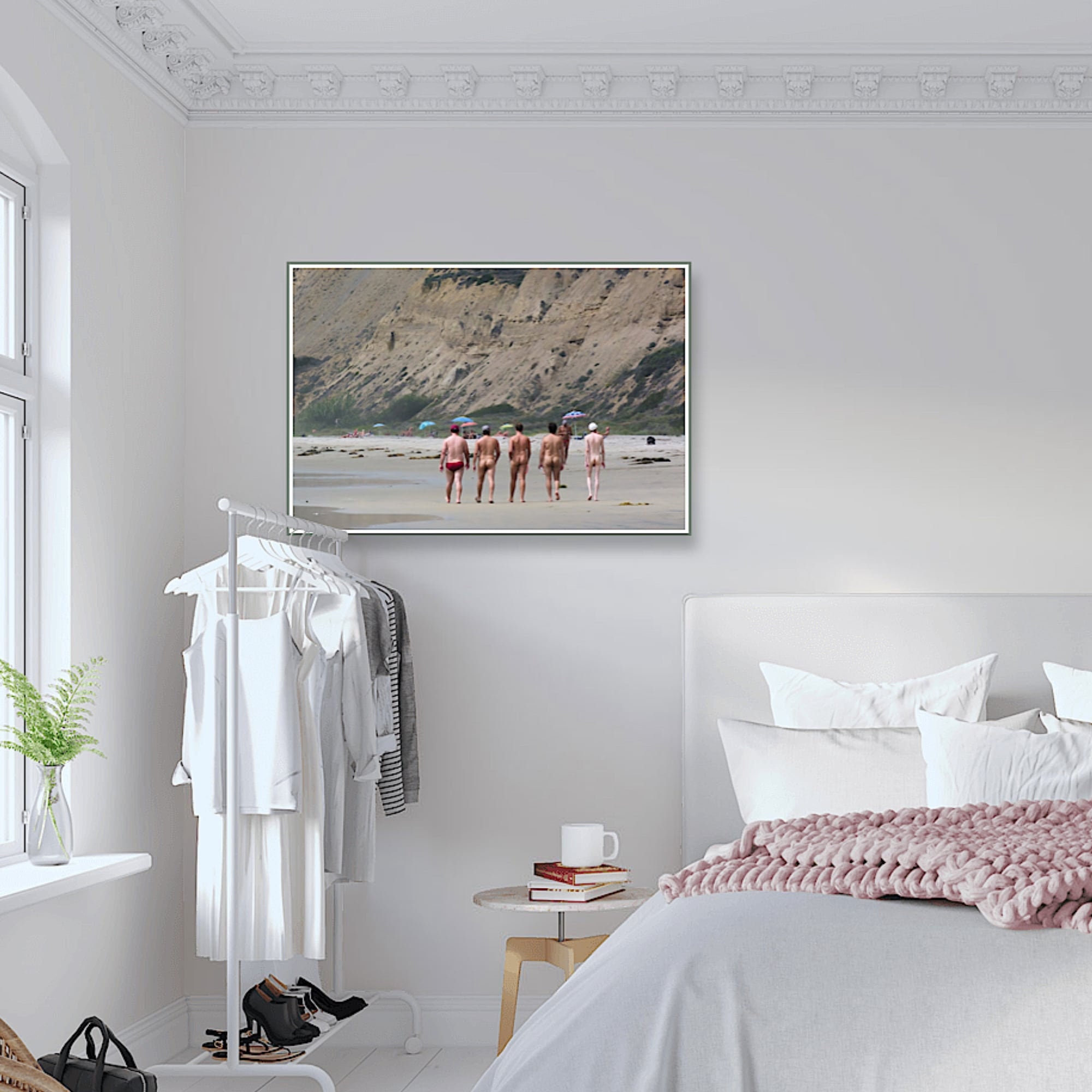 Nude Beach Men Photo Print - Quirky Butt and Backsides, California