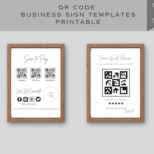 Bundel met QR-code zakelijke borden