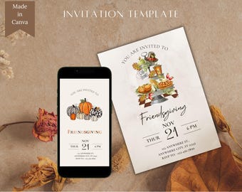 Friendsgiving Invitation Template