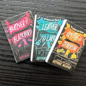 The Ruinous Love ***Books have no Spines***Series collection, Brynne Weaver mini books, mini bookshelf ornament, Butcher & Blackbird mini bo