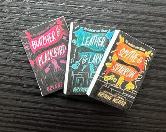 The Ruinous Love ***Books have no Spines***Series collection, Brynne Weaver mini books, mini bookshelf ornament, Butcher & Blackbird mini bo