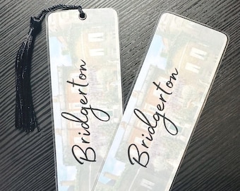 Bridgerton House Bookmark: Laminated Cardstock
