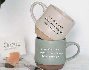 Large Custom Mug Actual Handwriting Ceramic Mug,Personalized Mug with Your Handwriting,Thanksgiving Gifts for Mothers Day Gift Dad Gift PD