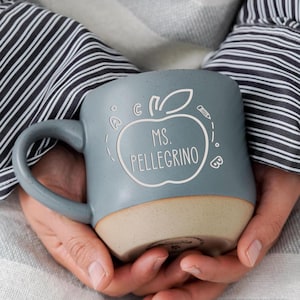 Taza grande personalizada para agradecimiento a profesores, taza de cerámica personalizada para regalo de profesor, regalos de agradecimiento para profesores, regalo de fin de curso para desarrollo profesional docente