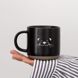 Otter Mug Cute Large Pottery Mug, Otter Gifts Kawaii Mug for 21st Birthday Gift fro Her, Funny Mugs Funny Coffee Mug, Otter Lover Gift ZT