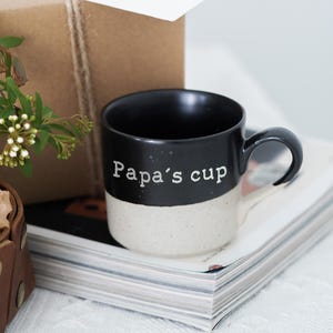 Custom Ceramic Cup Espresso Cup,Personalized Mug,Fathers Day Gifts, Pottery Mug Mom Mug Mother's Day Gifts, Mom Gifts for Her,Couple Gift NS