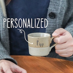 Custom Mug Ceramic Espresso Cup, Personalized Ceramic Cup, 30th Birthday Gift for Women 21st Birthday Gift for Her, Coffee Lover Gift NS
