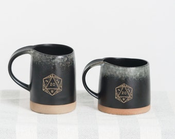 Dnd Mug D20 Mug, Dnd Coffe Mug Large Pottey Mug, Dungeons And Dragons Dungeon Master Mug, Dnd Gift for Men, 21st Birthday Gift for Him