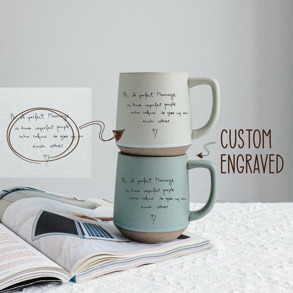 Custom Mug Actual Handwriting Ceramic Mug, Personalized Mug with Your handwriting, Memorial Gift for Fathers Day Gift Ideas Dad Gift
