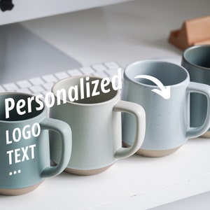 Personalized Logo Coffee Mug Custom Mug Company Mug Engraved Ceramic Mug, Personalized Gift Ceramic Mug, Coworker Gift, Employee Gifts JD