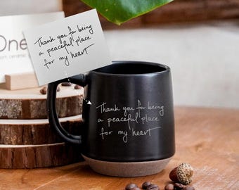 Custom Mug Actual Handwriting Ceramic Mug,Personalized Mug Loved Ones Handwriting,Thankgiving Gifts for Mothers Day Gift Christmas Gifts JD