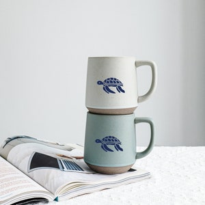 Sea Turtle Mug, Turtle Ceramic Mug, Turtle Coffee Mug, Engraved Gift for Turtle Lover Gift Ideas, Sea Lover, Ocean Lover Gift for Him JD