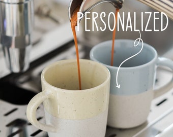 Taza de espresso de cerámica personalizada, taza de cerámica personalizada, regalo para amantes del espresso, regalo grabado para regalo de mamá, ideas de regalos para el día de la madre.