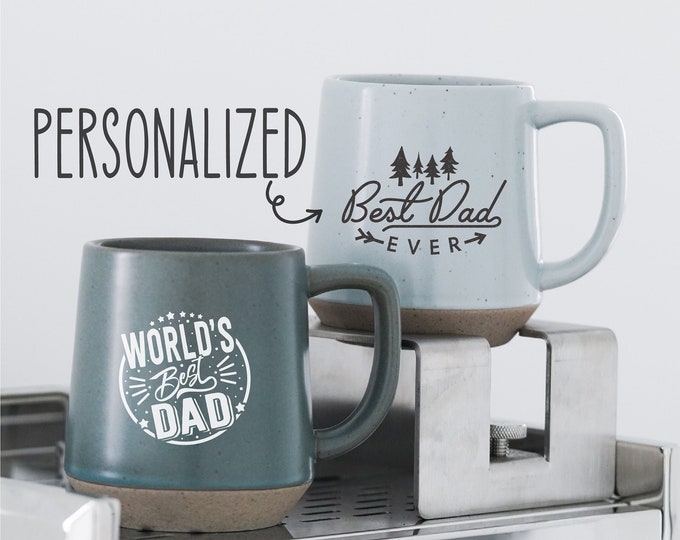 Custom Mug Best Dad Mug Fathers Day Gift Ideas Personalized Ceramic Mug, Customized Pottery Mug Gift for Grandpa, Engraved Gift, Dad Gift