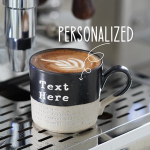 Custom Ceramic Espresso Cup, Fathers Day Gift Ideas Christmas Gifts, Personalized Gift for Dad Gift for Grandpa Christmas Espreso Cup NS