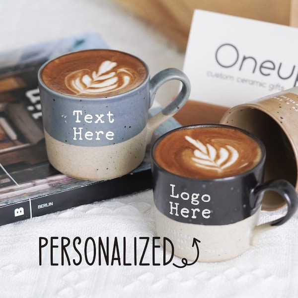 Personalized Espresso Mug for Fathers Day Gifts for Dad Custom Ceramic Espresso Cup, Engraved Mothers Day Gift for Her, Valentine Gift NS
