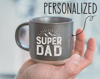 Benutzerdefinierte Tasse Best Dad Ever Tasse, personalisierte Tasse Geschenke für Papa, Papa Tasse Papa Tasse Vatertagsgeschenk Papa Geschenkideen, Geschenk für Papa mit Gravur