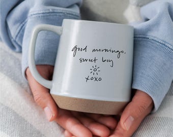 Individueller Becher Echte Handschrift Keramikbecher, personalisierte Tasse mit Ihrer Handschrift, Weihnachtsgeschenke für Muttertag Geschenkideen Papa Geschenk JD