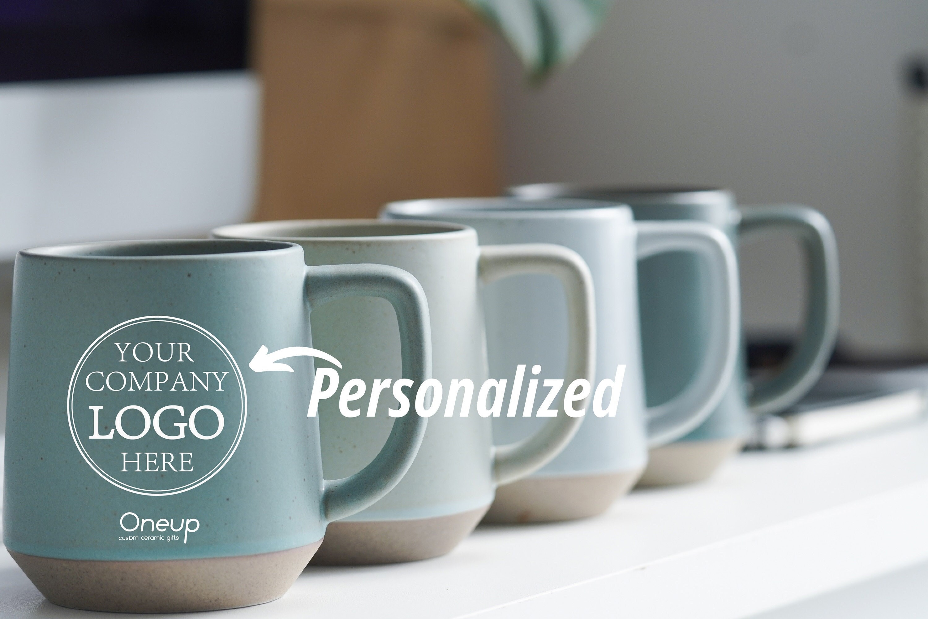 Custom Mug Logo Coffee Mug Personalized Gift, Personalized Mug Pottery Mug Company Mug Engraved Logo Mug, Employee Appreciation Gifts JD