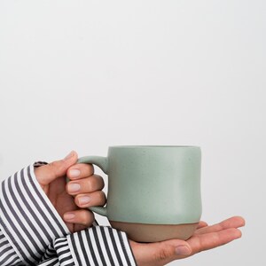 Mushroom Mug Large Pottery Mug,Cottagecore Mushroom Cup Botanical Mug Engraved Mug Mushroom Coffee Mug Cabin Mug Farmhouse Cottage Core PD image 6
