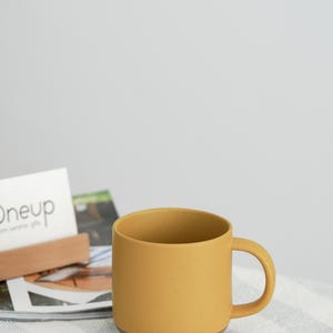 Pine Tree Pottery Mug, Christmas Tree Mug Gift for Family, Rustic Mug Tree Sketch Mug Christmas Gifts, Aesthetic MInimalist Mug for Her ZT image 6