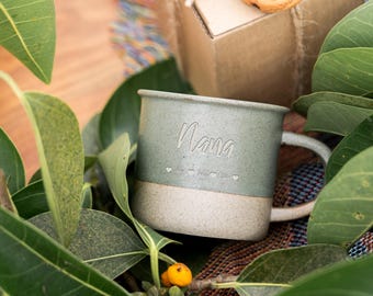Custom Ceramic Coffee Mug,Personalized Mug for Mom Family Gift,Gift for Grandma Mug,Engraved Mothers Day Gift from Kids,Gifts for Her BJ