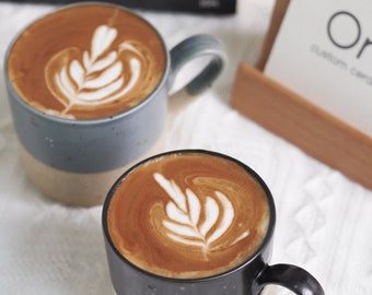 Personalized Name Ceramic Espresso Cup, Engraved Pottery Espresso Mug, Custom Mug, Personalized Gift Ideas Fathers Day Gift for Dad NS