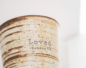 Custom Engraved Espresso Mug, Personalized Text Coffee Cup, Bible Verse or Favorite Quote Gift, Religious Gift Ceramic Mug for Him or Her NS